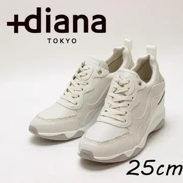 B7924 새상품급 +diana 다이애나 라메 힐업 스니커즈 25