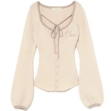 andmary Sonique knit tops ivory