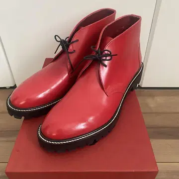 더 몽골리안 초프스 Chukka 부츠 처카 부츠 빨간색 사이즈 M