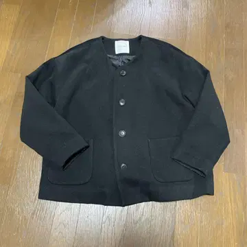 HEAVENLY 블랙 노카라 자켓