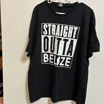STRAIGHT OUTTA BELIZE T셔츠 블랙