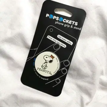 [ 미사용 새상품 ] POPSOCKETS 피넛츠 카페 스누피