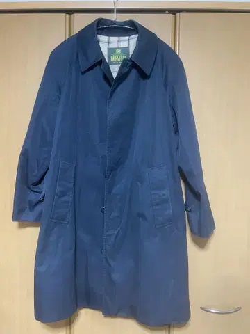 GRENVILLE 네이비 스텐카라 코트