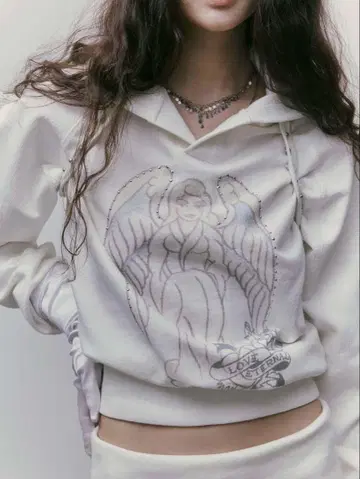[Sculptor X Ed Hardy] 엔젤 후드티