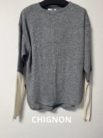 CHIGNON 소매 시어 티셔츠