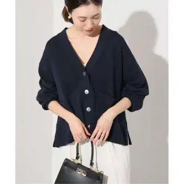 SLOBE IENA 스무스 니트 가디건 네이비