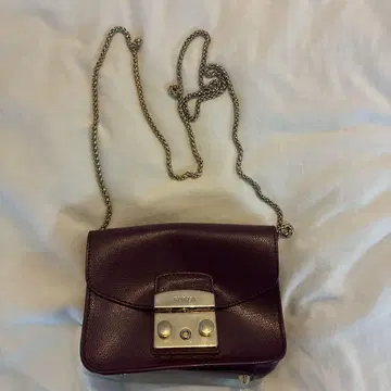 훌라 FURLA 퍼플 가죽 숄더백