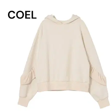 새상품급 COEL 쭈리 프릴 후디 화이트 후드티 가을/겨울