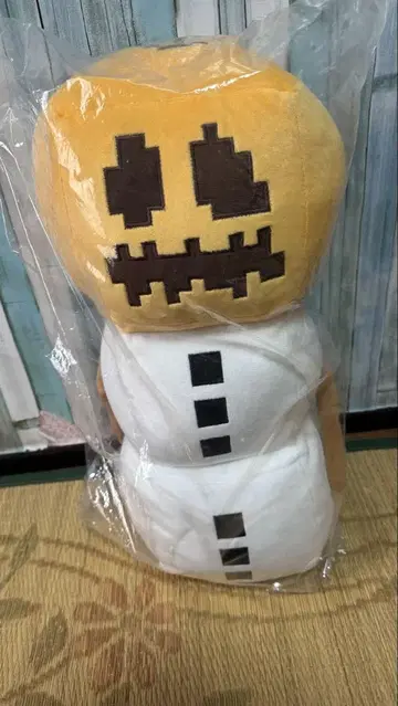 마인크래프트 스노우 골렘 봉제 인형
