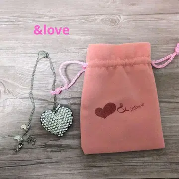 &LOVE 하트 목걸이 펜던트 롱 목걸이 앤드러브