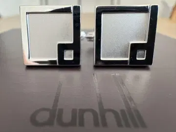 새상품급 dunhill 스털링 실버제 커프 링크 부속품 없음