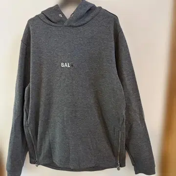 고품질! BALR. 그레이 후드 부착 후드티