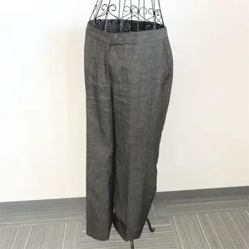 레리안 슬랙스 팬츠 L 브라운 계열 일본제 심플 오피스 업무 깔끔함