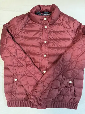 TOMMY HILFIGER 버건디 다운 자켓 S