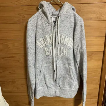고품질 Abercrombie & Fitch 아바클로 후드티 XS 그레이
