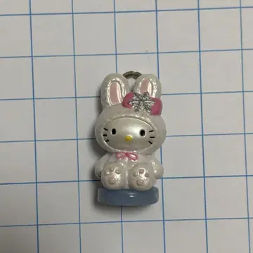 지역 한정 키티 홋카이도 한정 눈토끼 참 스트랩 키링