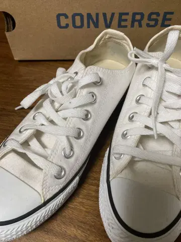 CONVERSE 컨버스 스니커즈 24cm 화이트 (박스 있음)