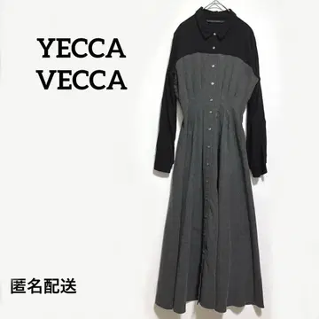 YECCA VECCA 헤링본 무늬 도킹 원피스