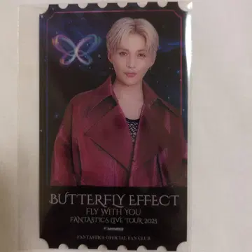 FANTASTICS 클리어 픽처 티켓 야기 유세이