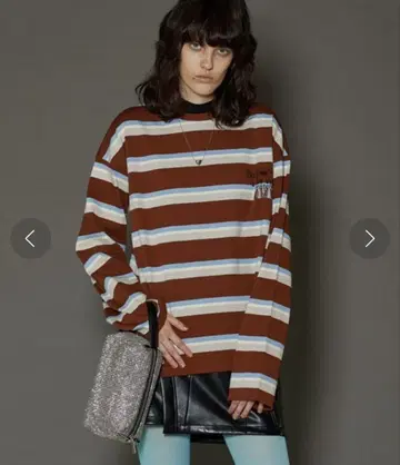 [ MAISON SPECIAL ] 보더 자수 롱 TEE