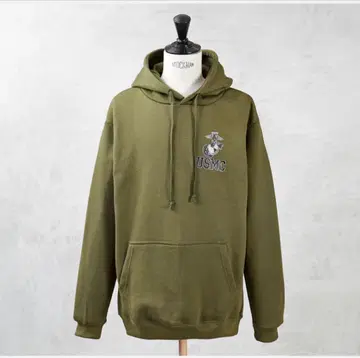 [ 레어 ] 미군 데드스탁 USMC 미 해병대 프린트 후드 맨투맨
