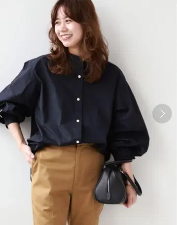 저널 스탠다드 리룸 코튼 포플린 개더 슬리브 셔츠