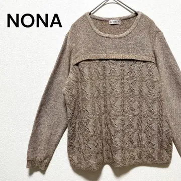 NONA 노나 시스루 니트 스웨터 모헤어 혼방 일본제 13호