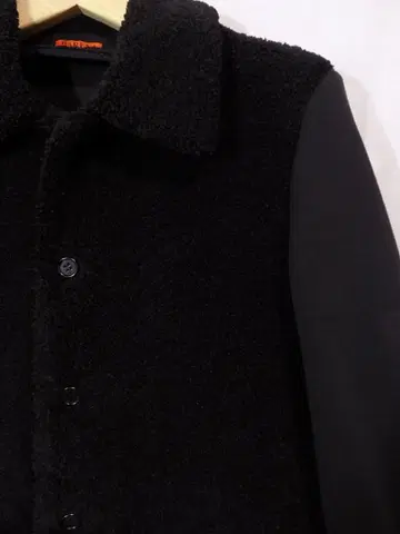 BARENA 이소재 콤비 블루종 자켓 블랙 S 이탈리아제