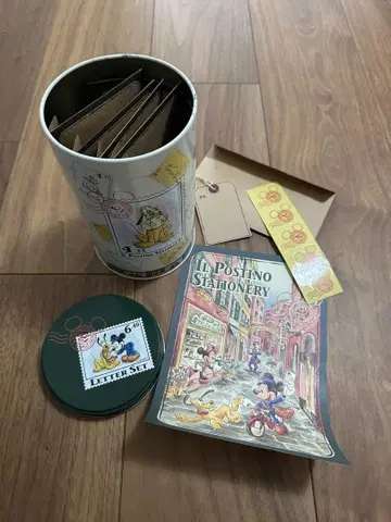 미키 편지지 세트 틴 케이스