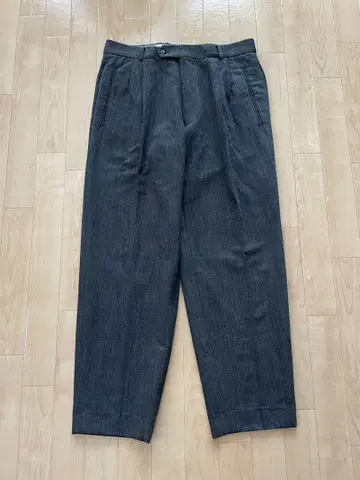 90s HUGO BOSS 슬랙스 투 턱 독일제 와이드 빈티지