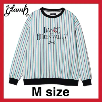 [ 새상품 미사용 완판템 ] glamb 스트라이프 스웨트 셔츠 2025