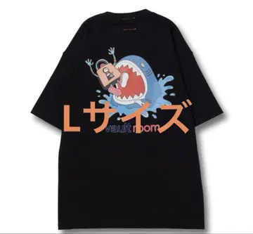 vaultroom x GAWR GURA SHARK TEE / BLACK