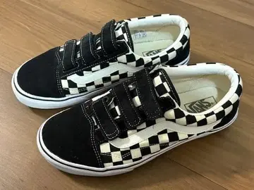 VANS 올드스쿨 벨크로 스케이터 체커 27cm