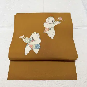순수 실크 나고야 오비 동자 패턴