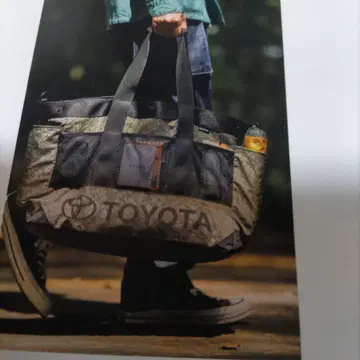 [미사용 새상품] TOYOTA 업사이클 토트백 카키
