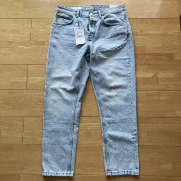 새상품 ZARA 자라 라이트 블루 데님 팬츠 EU40(JP 31)
