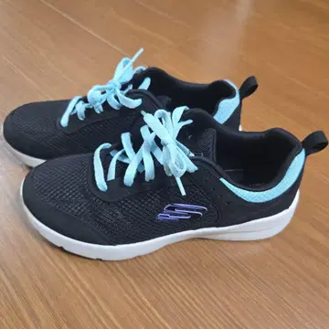 SKECHERS Lite-Weight 스니커즈 블랙/라이트 블루