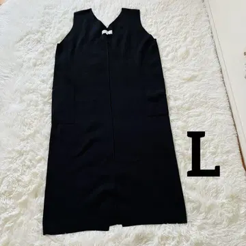 ROPE PICNIC 포켓 오버롤 스커트 블랙 L 사이즈