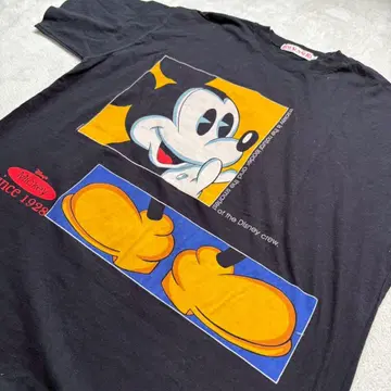 [ 초레어 ] 90s 빈티지 T셔츠 올드 디즈니 미키 블랙