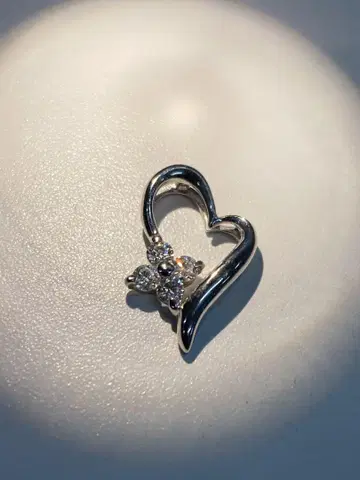 K10 다이아 0.13ct 하트 펜던트 탑