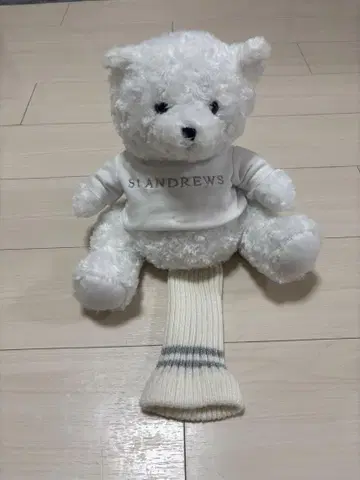 [미사용에 가까움] 세인트 앤드류스 골프헤드커버 드라이버용 화이트