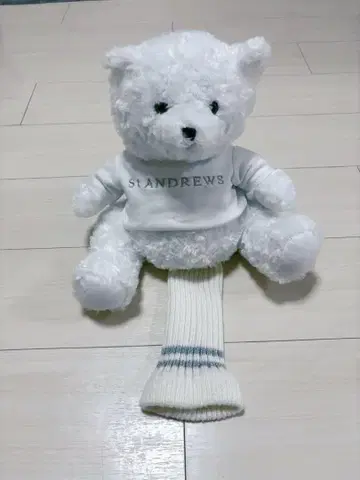 [ 새상품급 ] 세인트앤드류스 봉제 인형 헤드커버 드라이버용 화이트