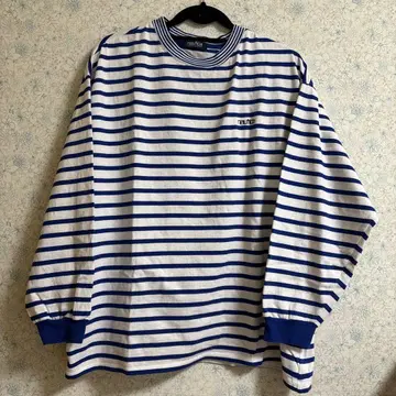 NAUTICA 보더 롱 티셔츠 프릭스스토어 블루 긴 티셔츠 M
