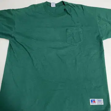 80년대 sRUSSELL ATHLETIC 그린 T셔츠 XL 하이 코튼