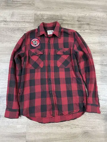 Hysteric Glamour 빨검 체크 셔츠
