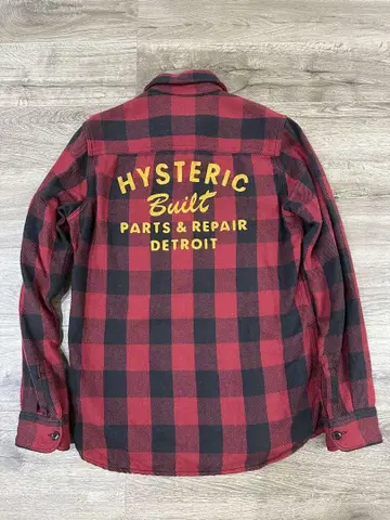 Hysteric Glamour 빨검 체크 셔츠