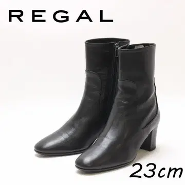 B7927 리갈 가죽 집업 힐 숏 부츠 23cm