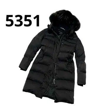 5351 POURLES FEMMES 다운 코트 후디 퍼