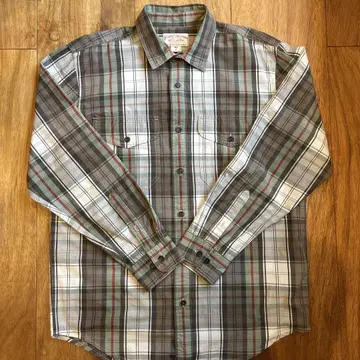 C.C. Filson 긴팔 셔츠 M 사이즈 그레이 계열 체크