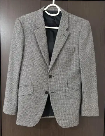 그레이 체크 무늬 테일러드 자켓 다케오 키쿠치